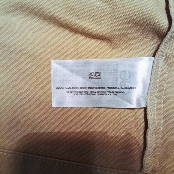 Gloria Vanderbilt Khaki Tan Cotton Canvas Anorak Utility Jacket Size XXL - Picture 8 of 10